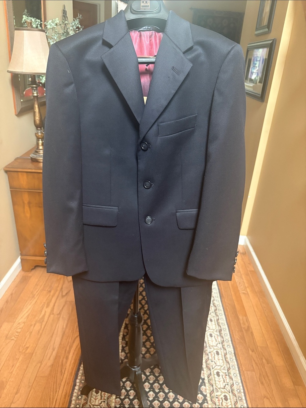 Ike Behar Boy's Dark Navy Suit Jacket and Trousers